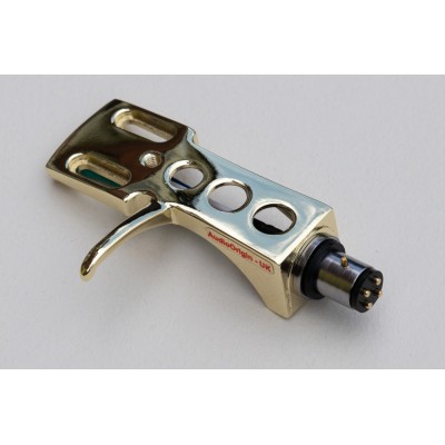 Gold plated Headshell Tonearm cartridge mount for Goodmans CRN-2500-1, GSP400, GSP400S